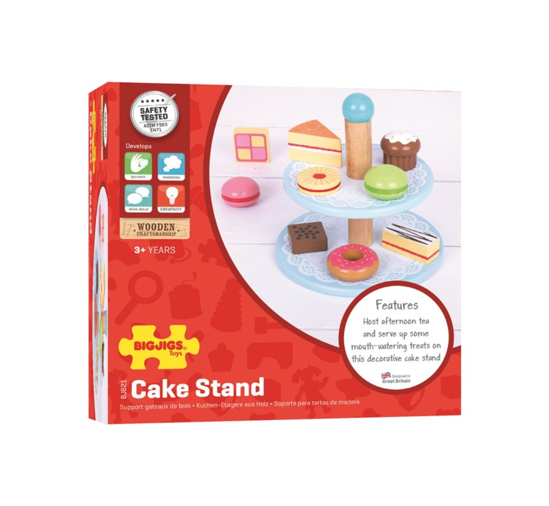 Expositor de pasteles con 9 dulces