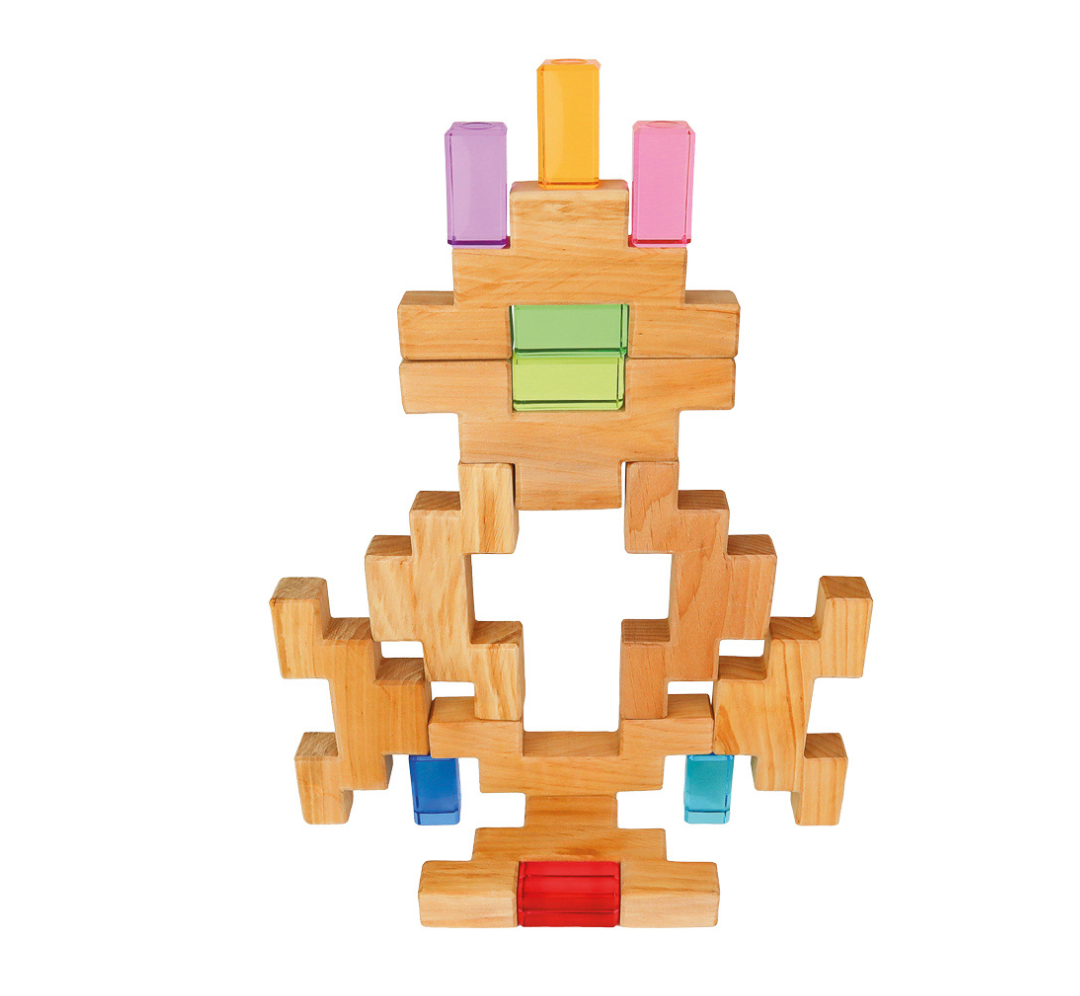 Stair blocks con elementos translúcidos - Bauspiel