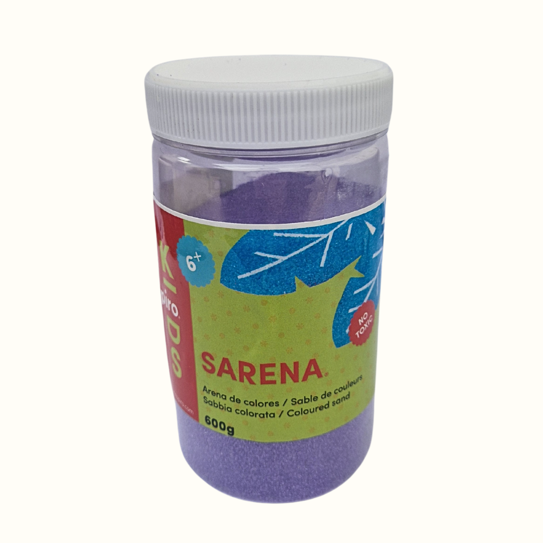 Arena de color violeta