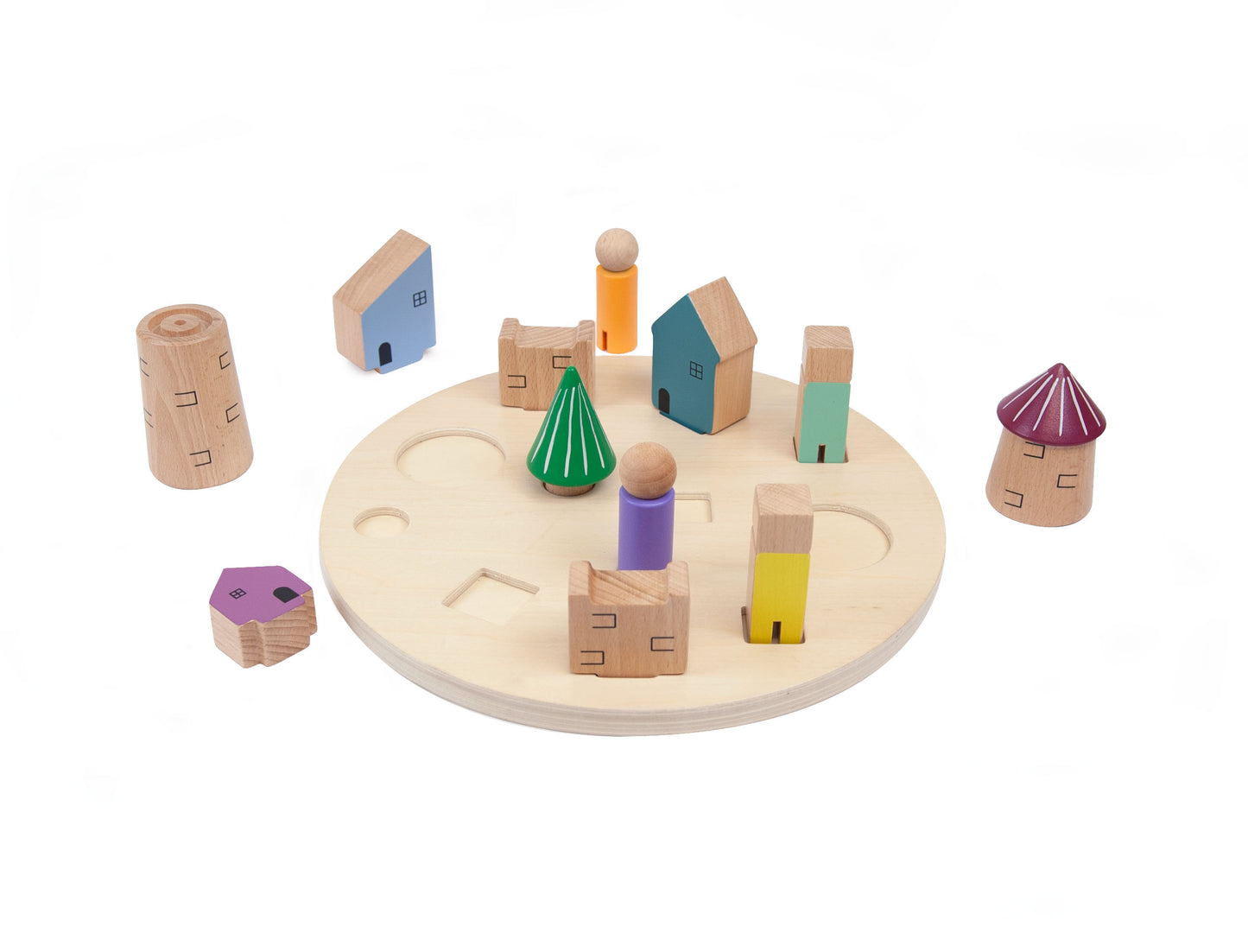 Puzzle 3D Pueblo - Encaje y Minimundos