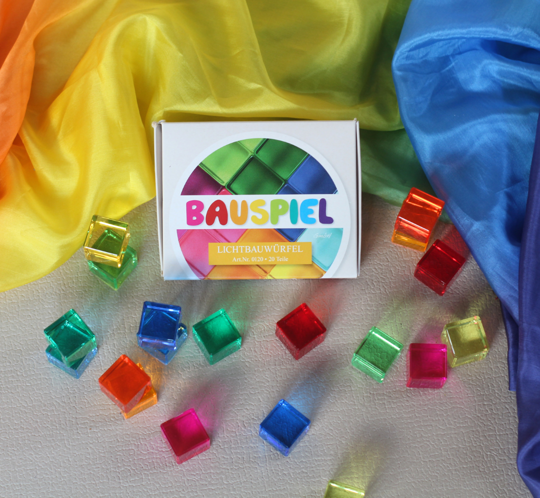 Cubos translúcidos - 20 pcs - Bauspiel