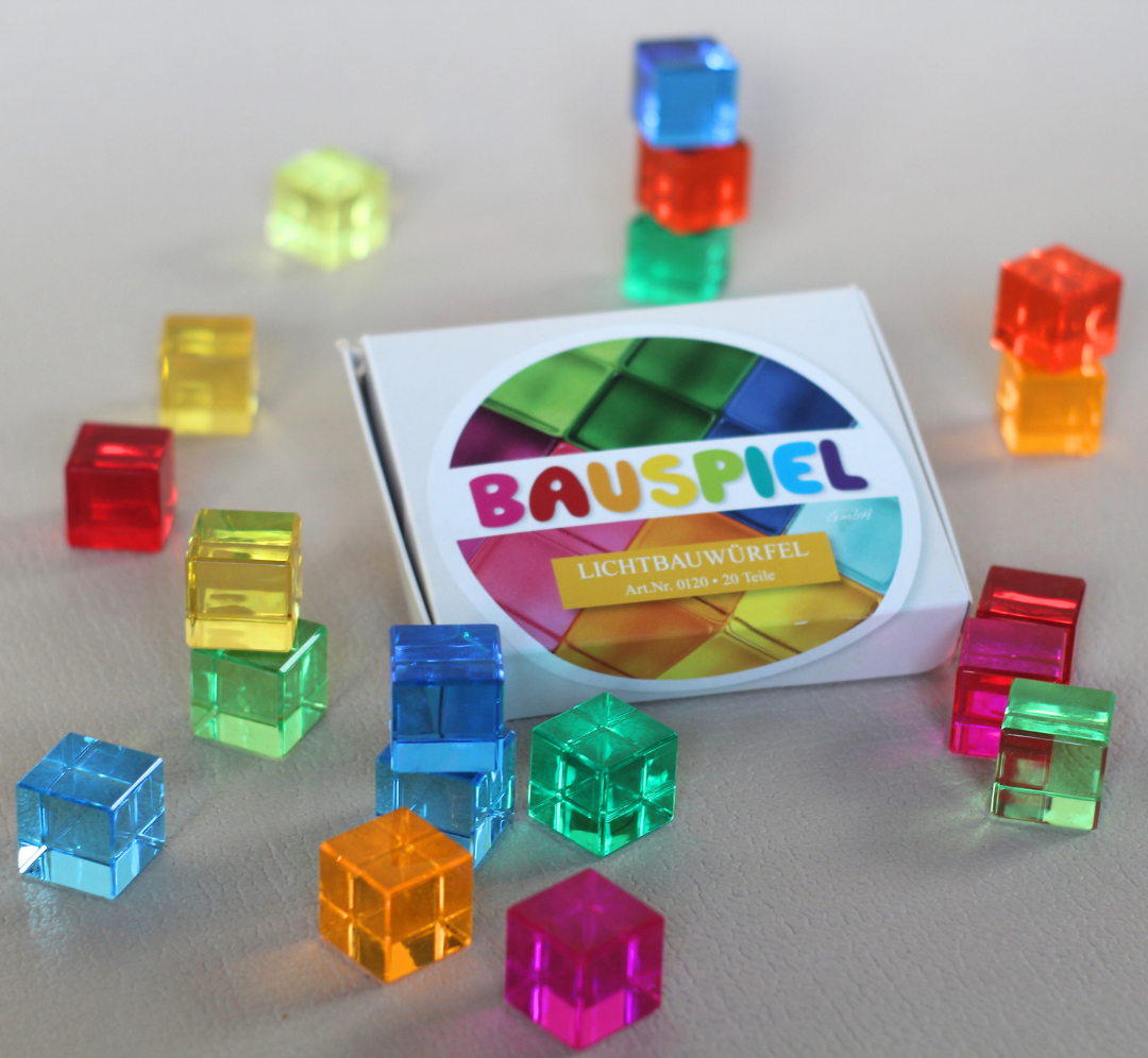 Cubos translúcidos - 20 pcs - Bauspiel