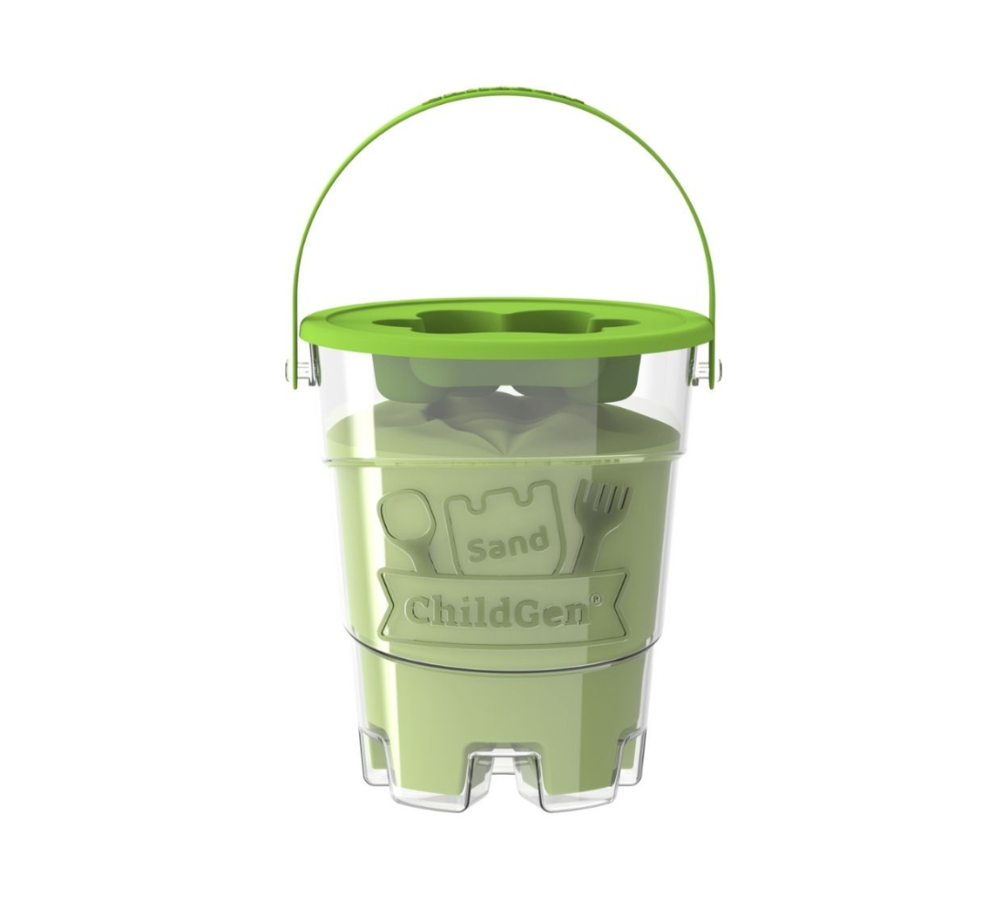 Arena cinética verde - 500 g.
