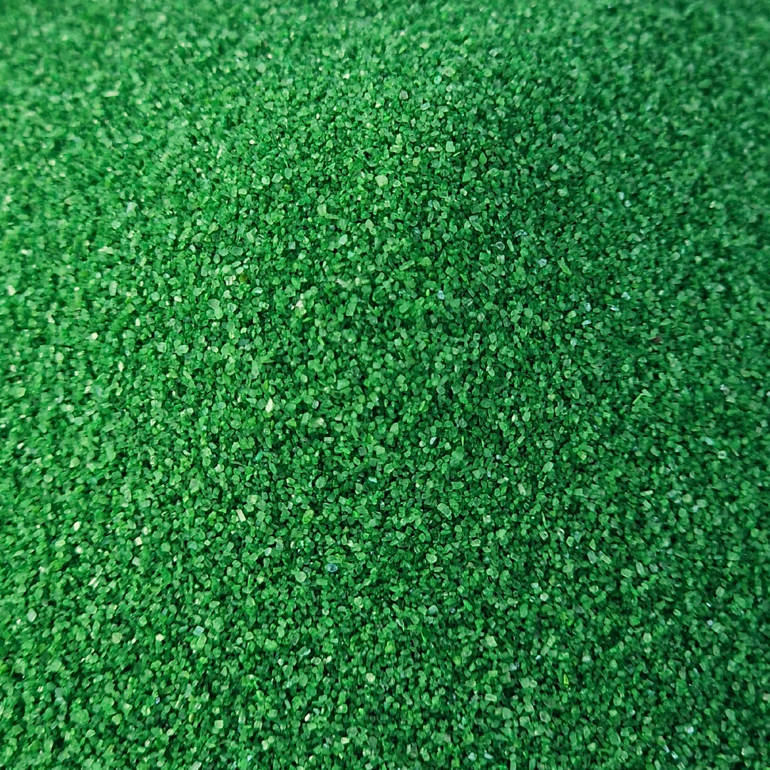 Arena de color verde oliva