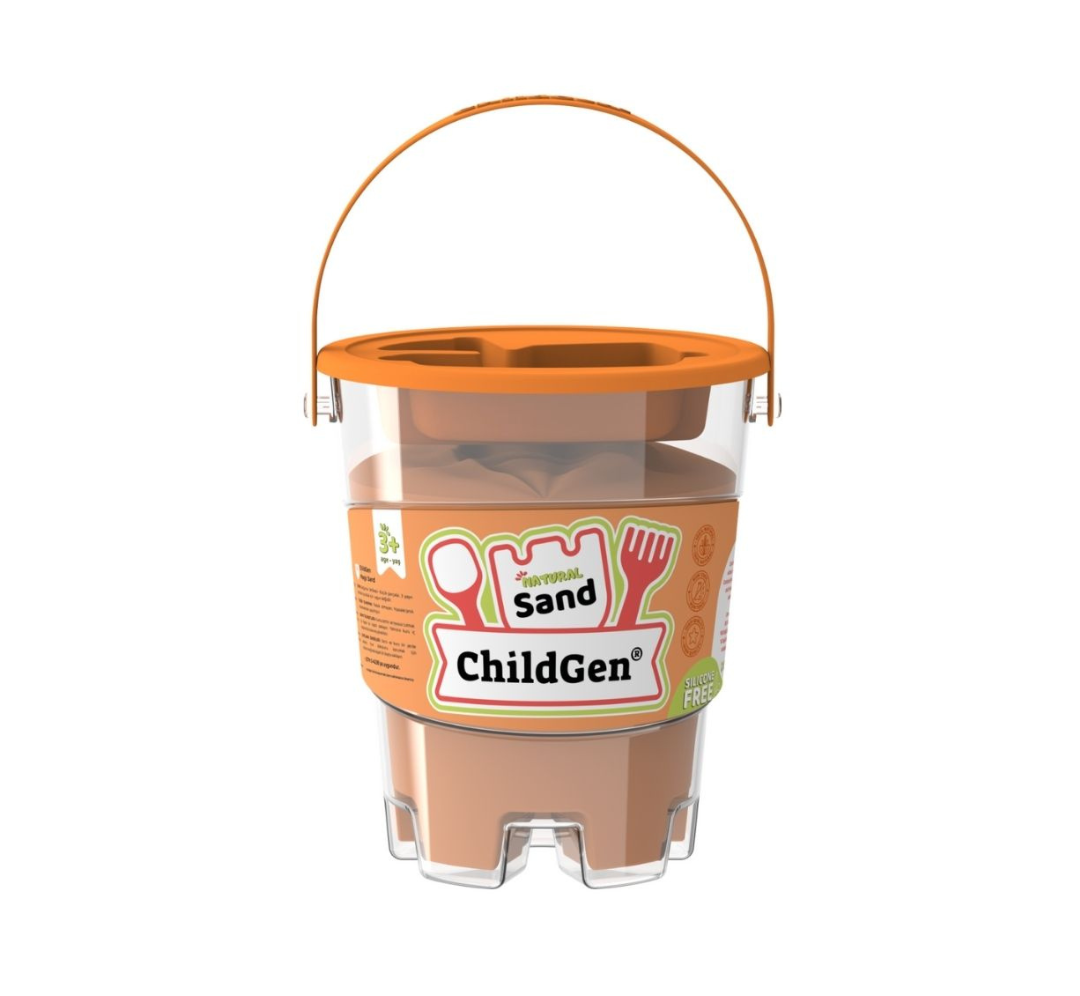 Arena cinética naranja - 500 g.