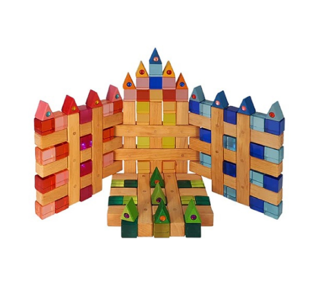 Grid Blocks Natural - Bauspiel