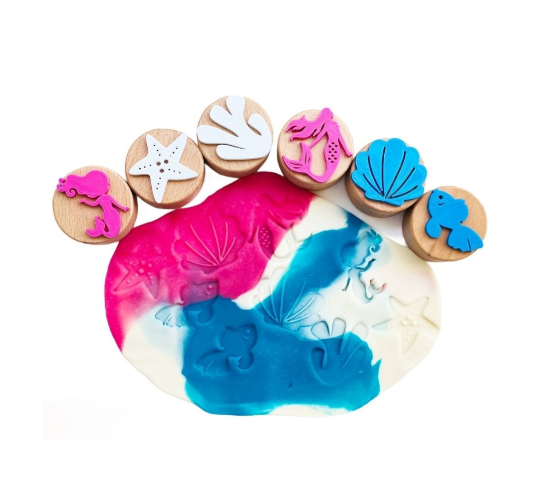 Sellos de madera sirena