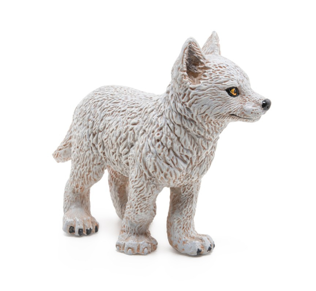 Lobo polar cría