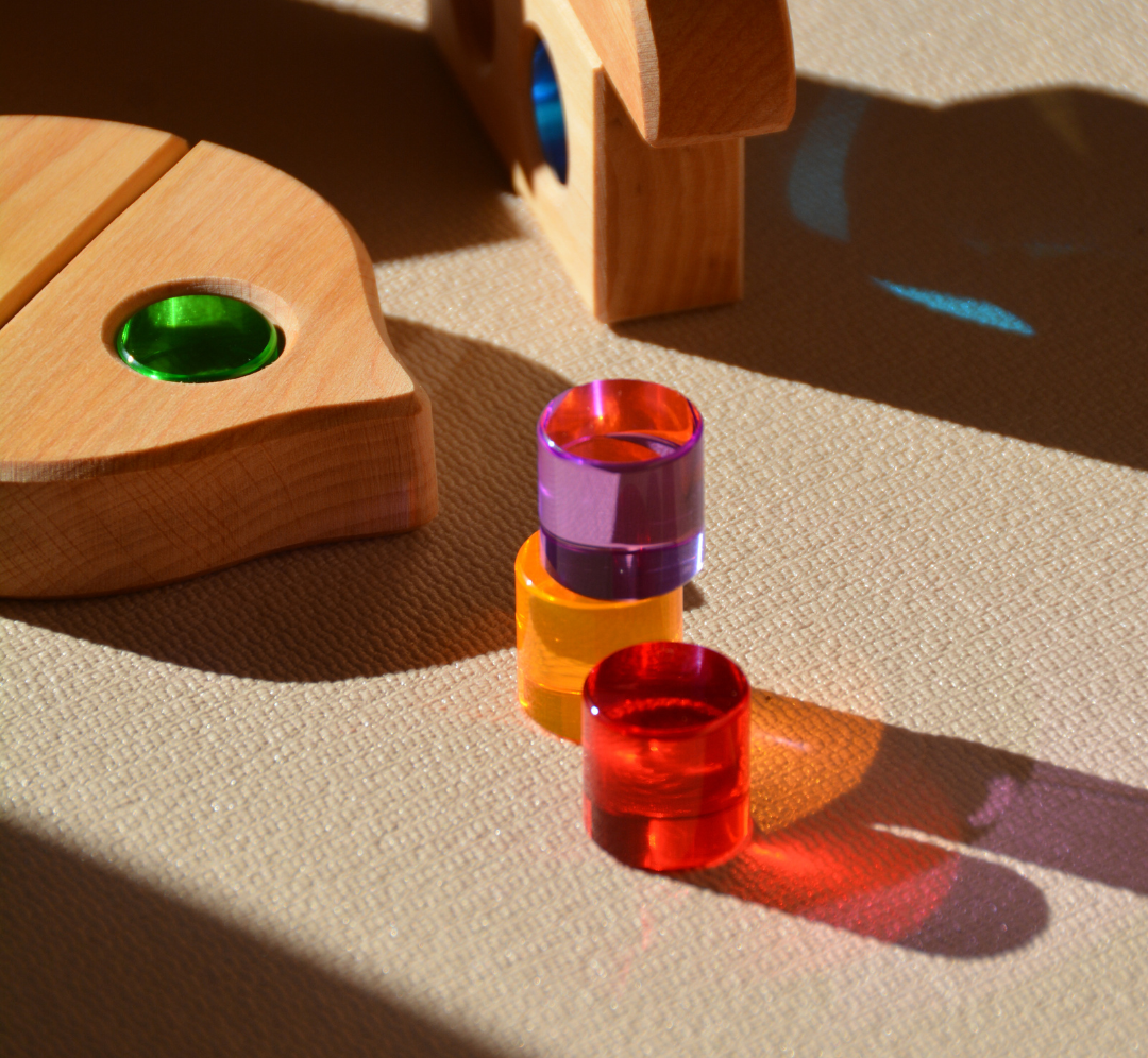 Cilindros translúcidos - 16 pcs - Bauspiel