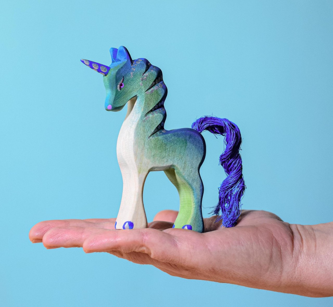 Unicornio verde bebé - Bumbu Toys