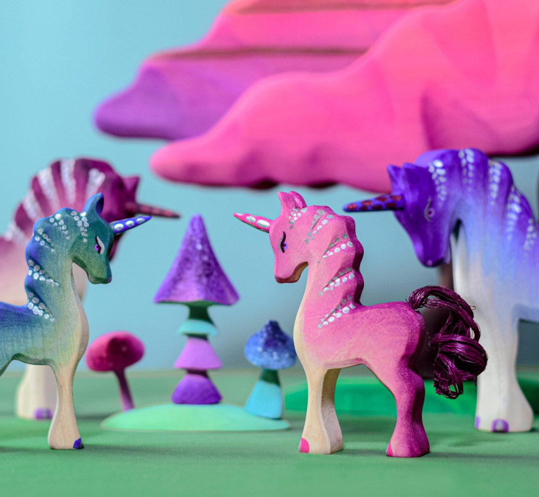 Unicornio verde bebé - Bumbu Toys