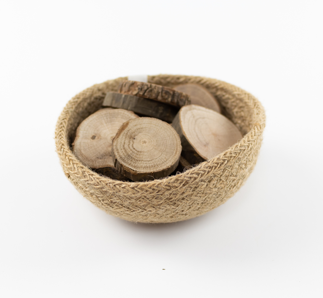 Círculos de madera medianos