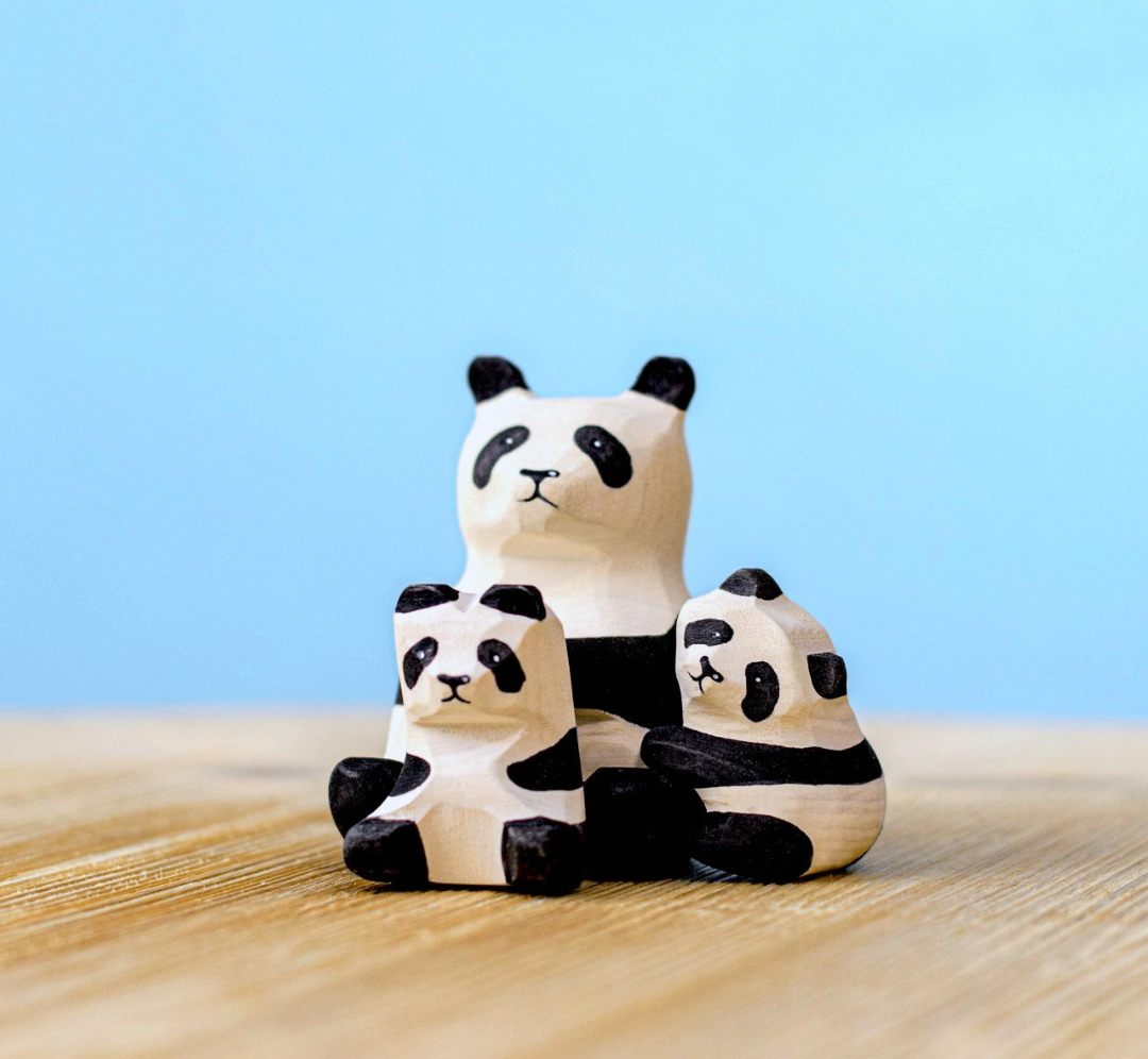 Familia y árbol de osos panda - Bumbu Toys