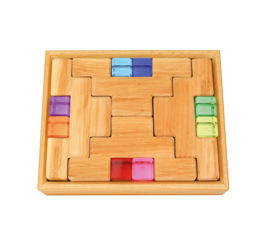 Stair blocks con elementos translúcidos - Bauspiel