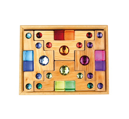 Color Staircase Blocks con bloques translúcidos - Bauspiel