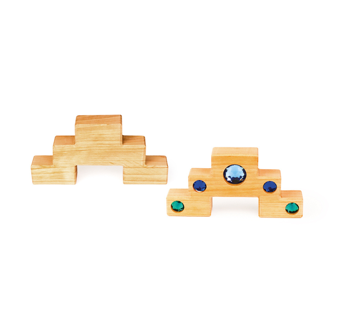 Color Staircase Blocks con bloques translúcidos - Bauspiel