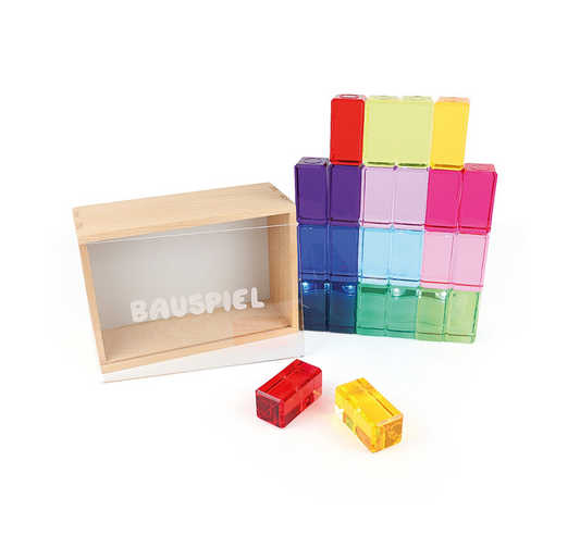 Bloques luminosos translúcidos - 24 pcs - Bauspiel