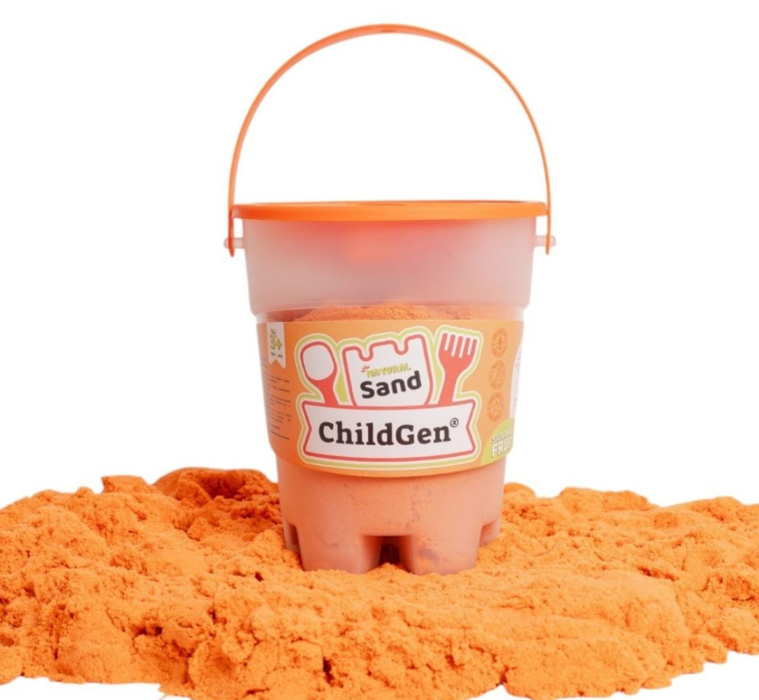 Arena cinética naranja - 500 g.