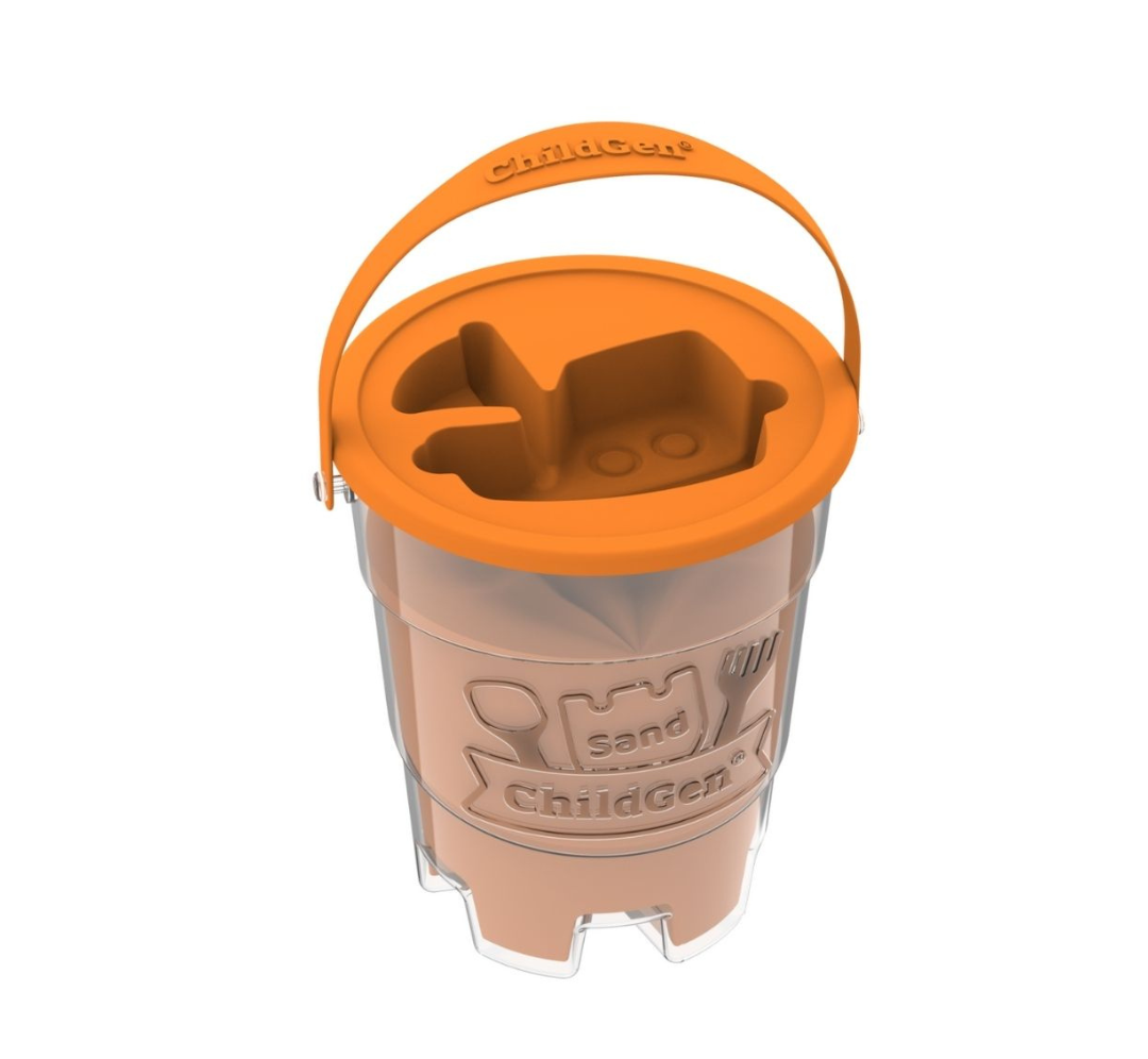 Arena cinética naranja - 500 g.