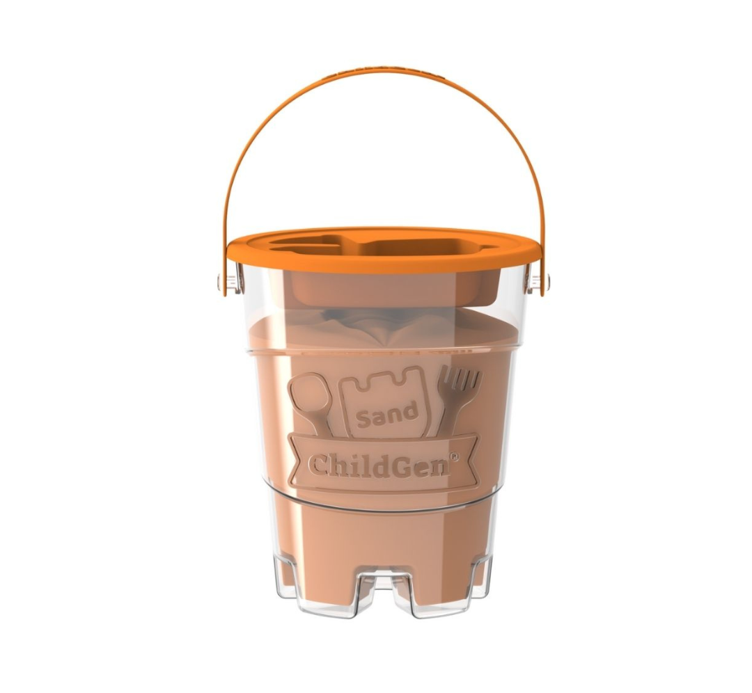 Arena cinética naranja - 500 g.