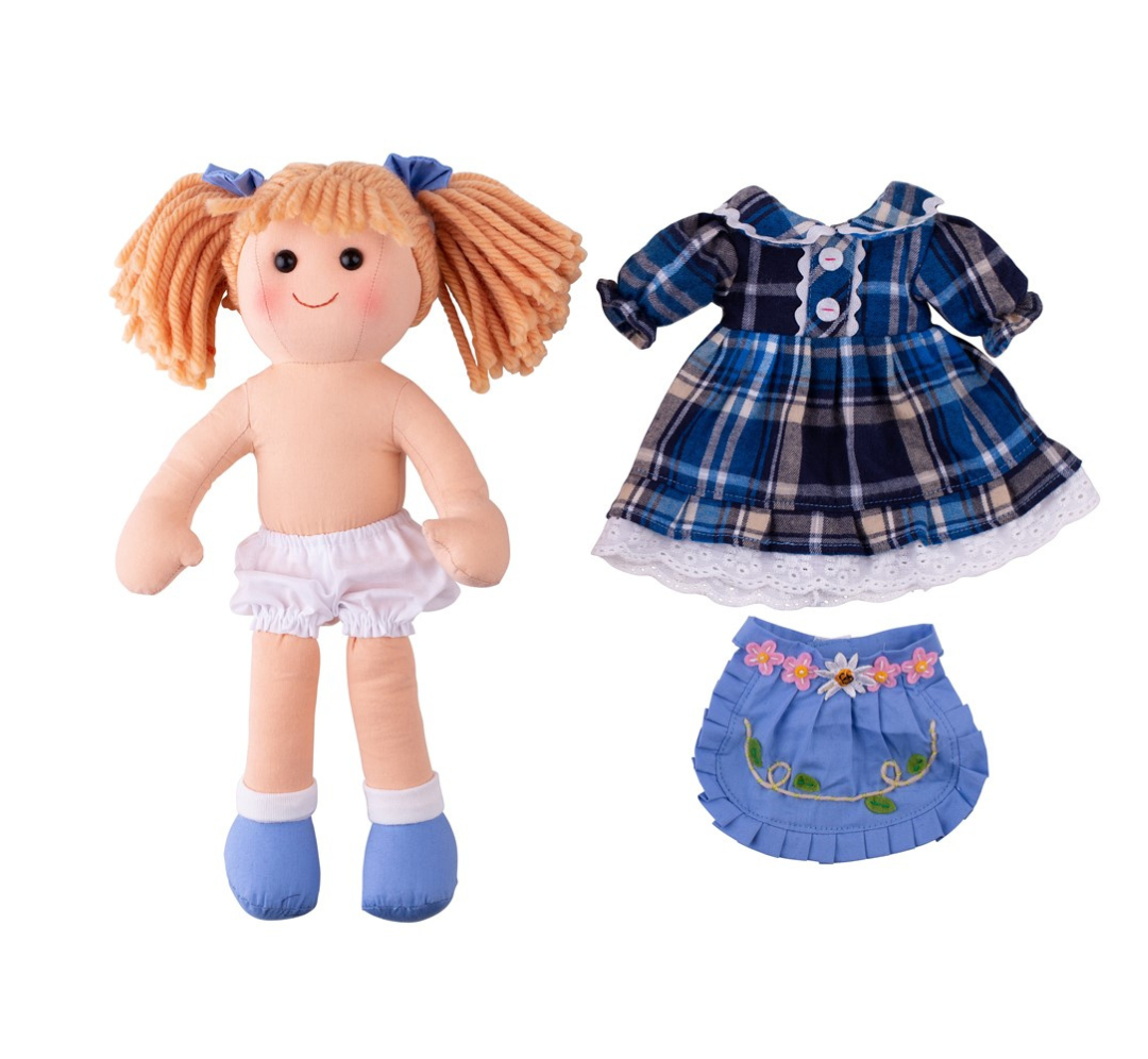 Katie - Muñeca de tela mediana