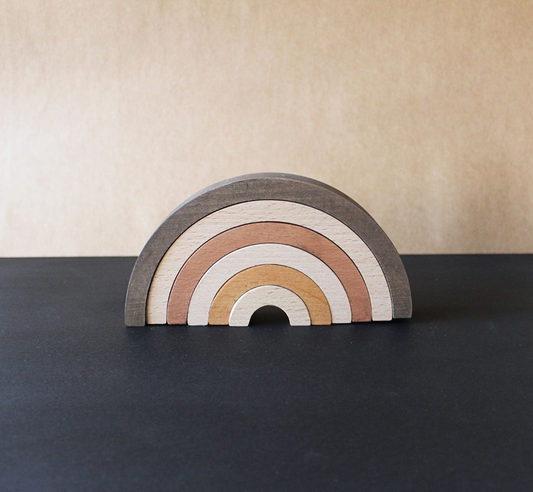 Arcoíris de madera natural - Enrosca
