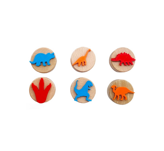 Sellos de madera dinosaurios