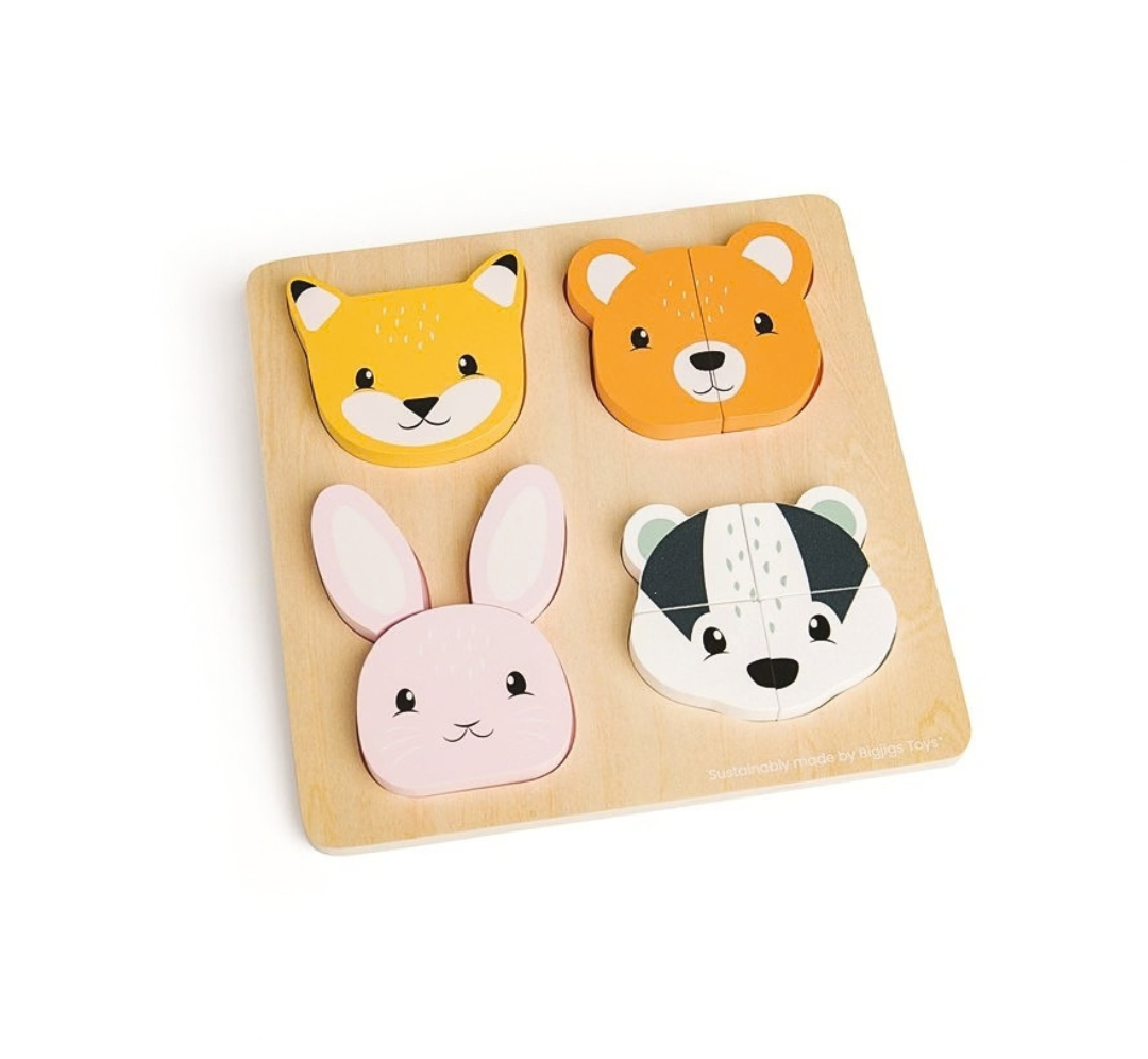 Puzzle animales del bosque