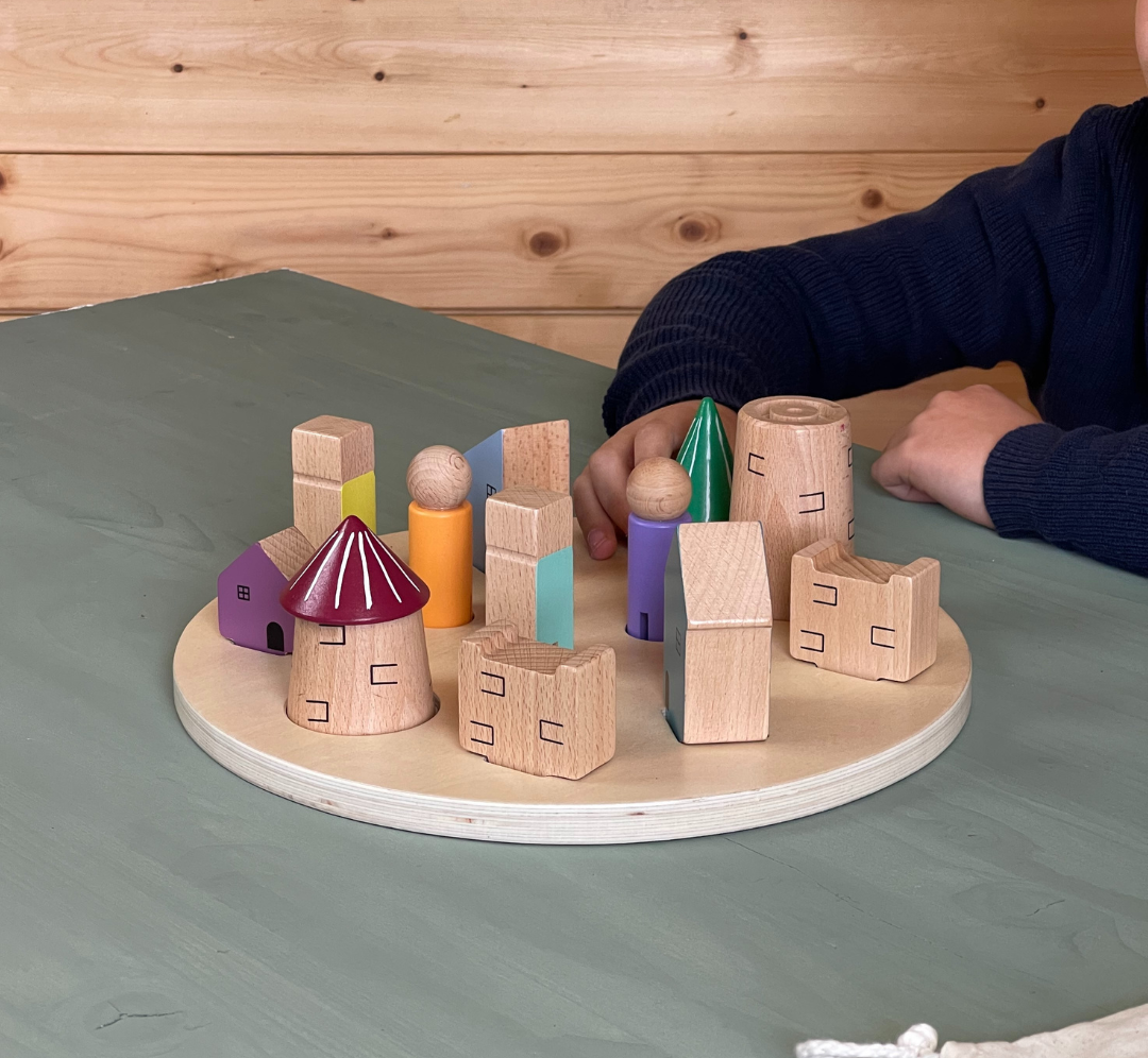 Puzzle 3D Pueblo - Encaje y Minimundos