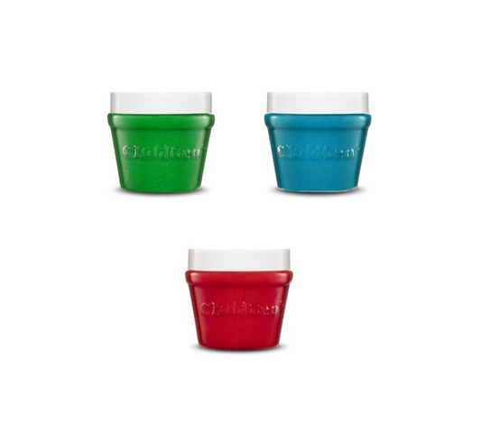 Plastilina natural verde, azul y rojo - Chidgen