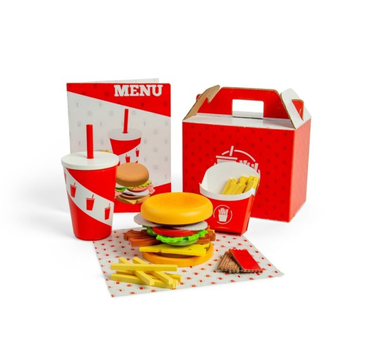 Set de Menú de Hamburguesa