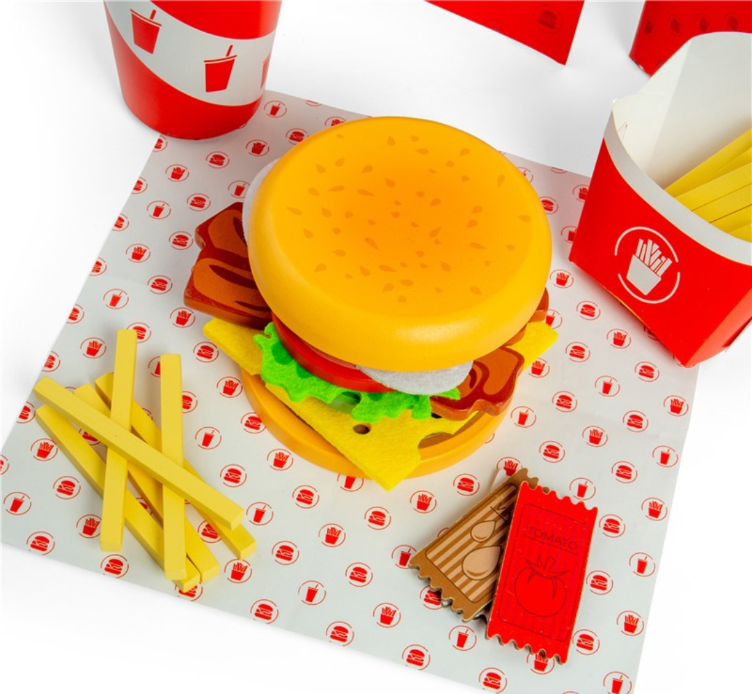 Set de Menú de Hamburguesa