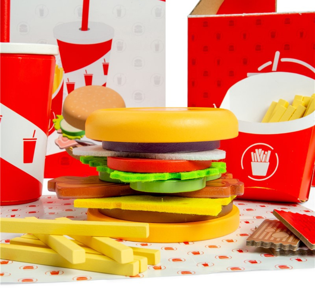 Set de Menú de Hamburguesa