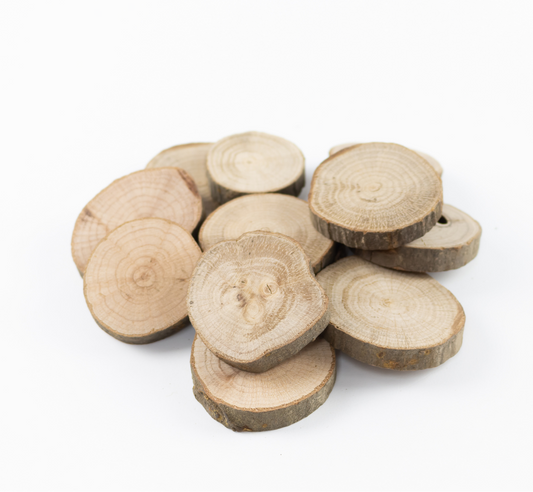 Círculos de madera medianos