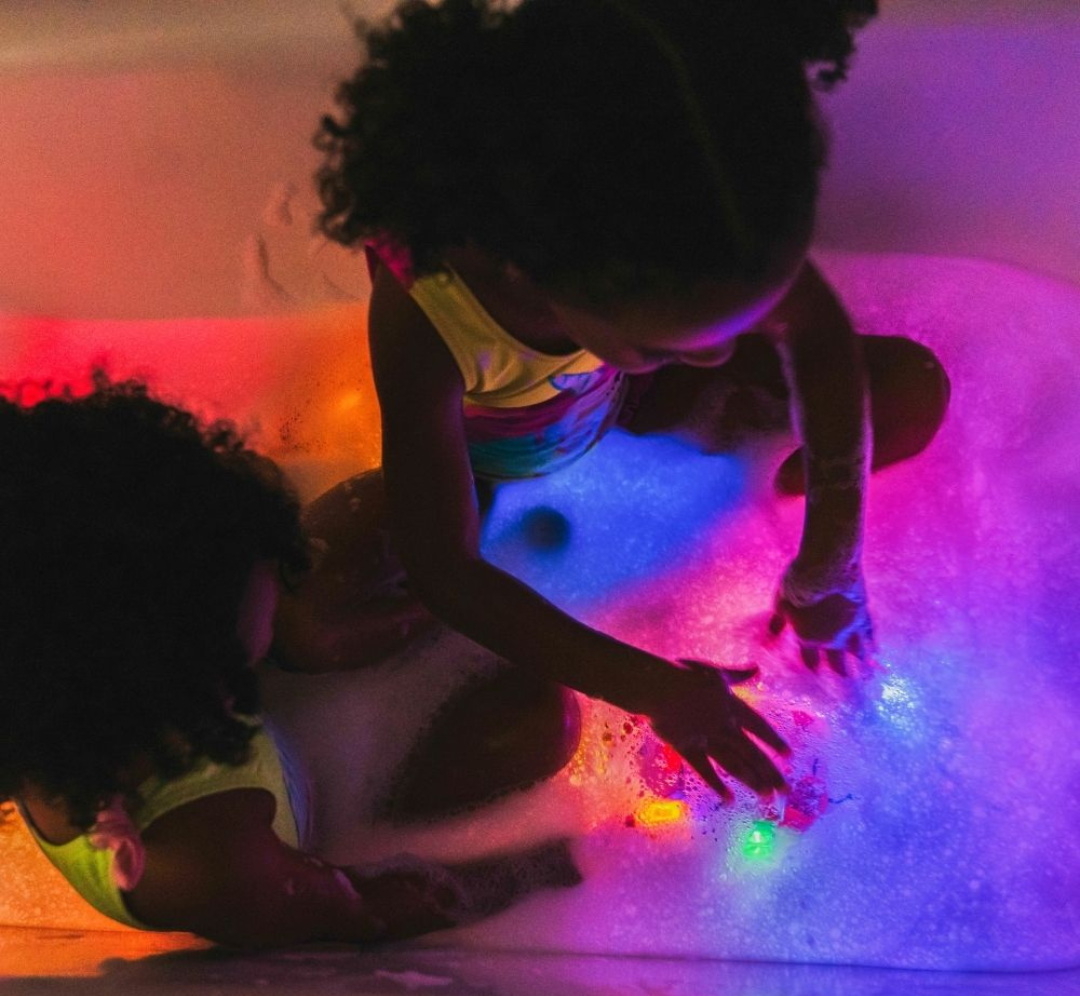 Cubos luminosos acuáticos Lumi Lila